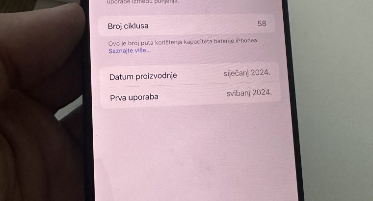 iphone 15 pro max 256 gb 100% baterija