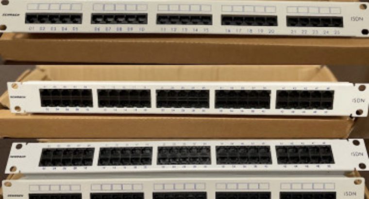 patch prespojni paneli SCHRACK ISDN 25i50port