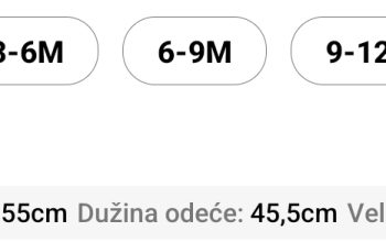 Dječiji komplet 12-18 m