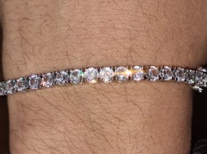 925 Srebro Tenis Narukvica sa kristalima